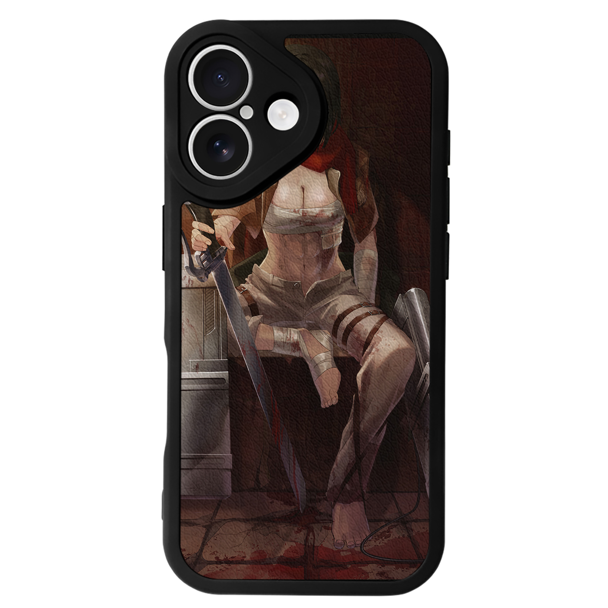 （画像用） 進撃の巨人 Attack on Titan 【iPhone 16シリーズ対応】シリコンスマホケース（レザー調） 材質：シリコン